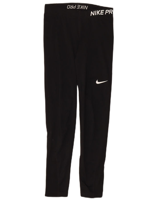 Nike Leggings ajustados para mujer UK 44 Mediano Negro Poliéster Deportes