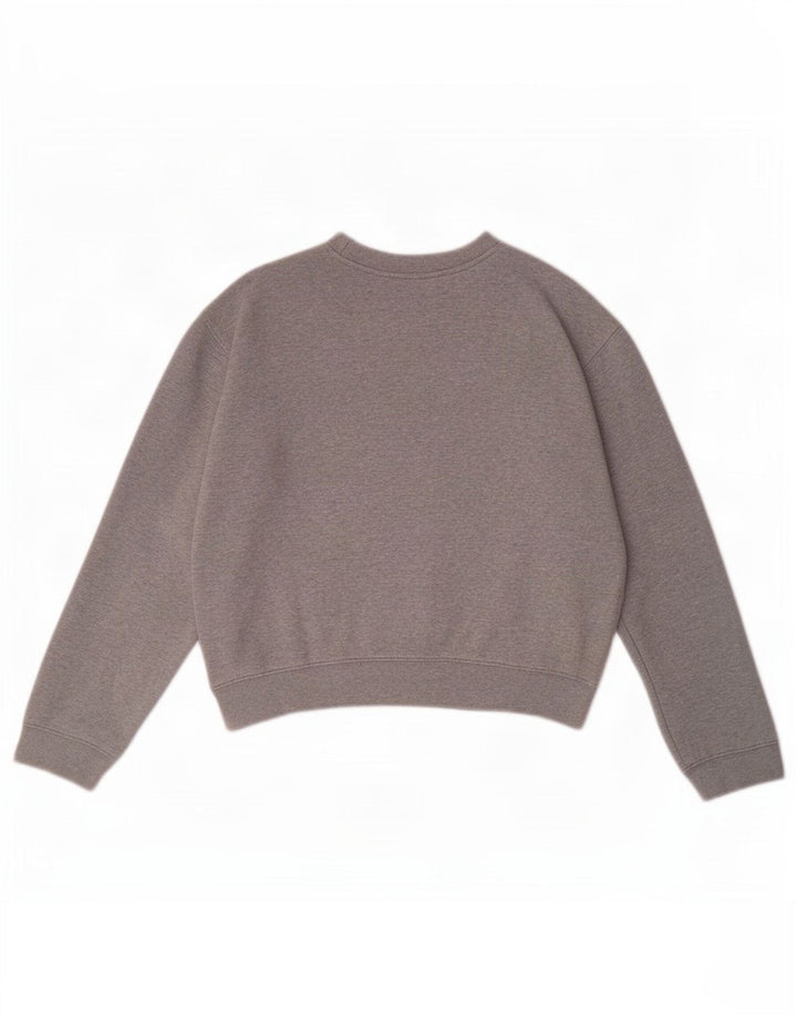Replay - Sudadera con gráfico corto para mujer, talla 44, color gris medio moteado