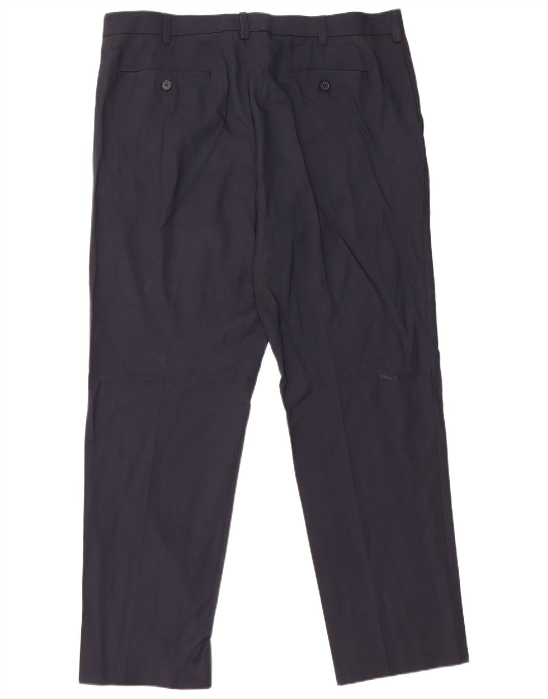IZOD Pantalón chino recto para hombre W38 L32 Poliéster azul marino