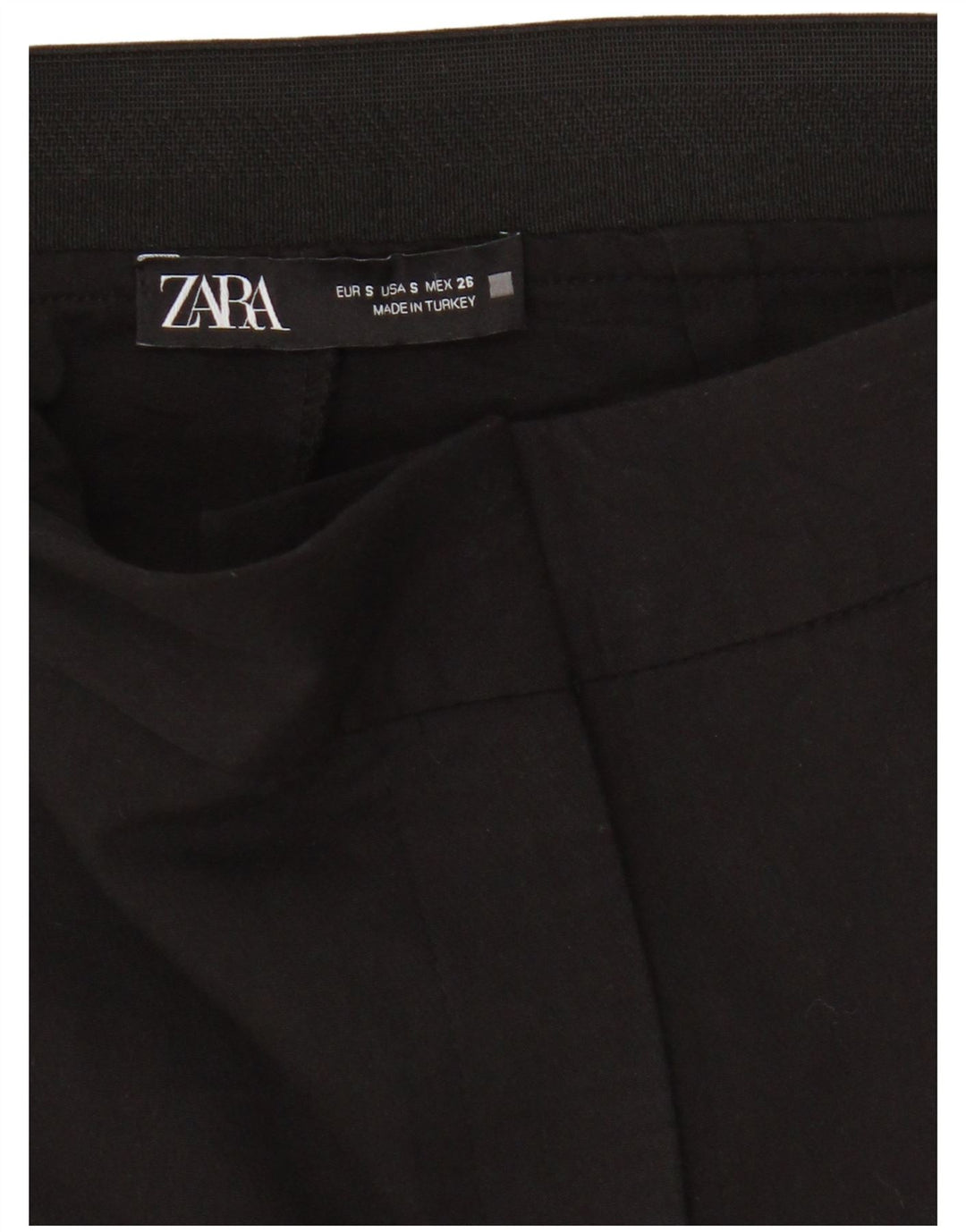 Zara Mujer Pantalones Cortos Pequeños W26 L23 Negro