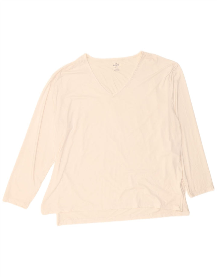 Under Armour Camiseta de manga larga para mujer ES 40 XL Poliéster blanco