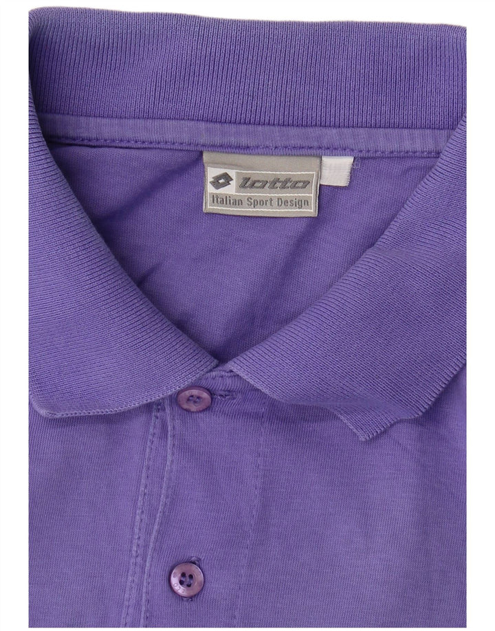 LOTTO Polo Hombre Grande Púrpura