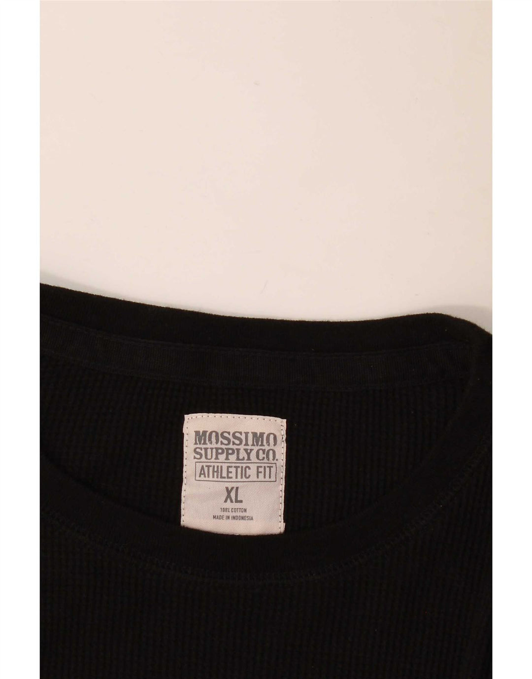 Mossimo Jersey De Cuello Redondo Hombre XL Negro Algodón