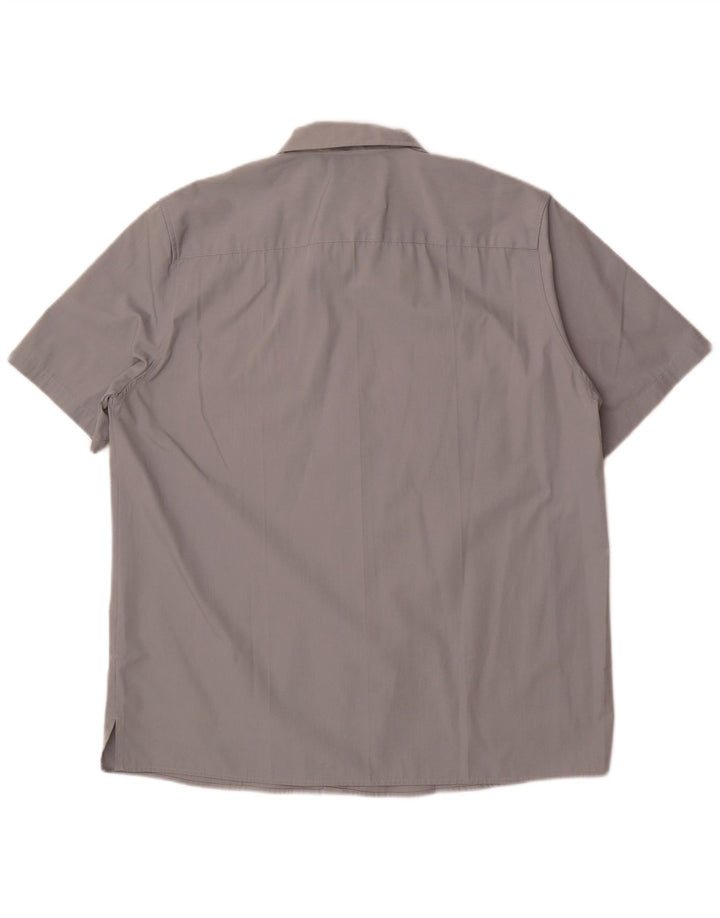 LEVI'S Mens Short Sleeve Shirt XL Grey Cotton