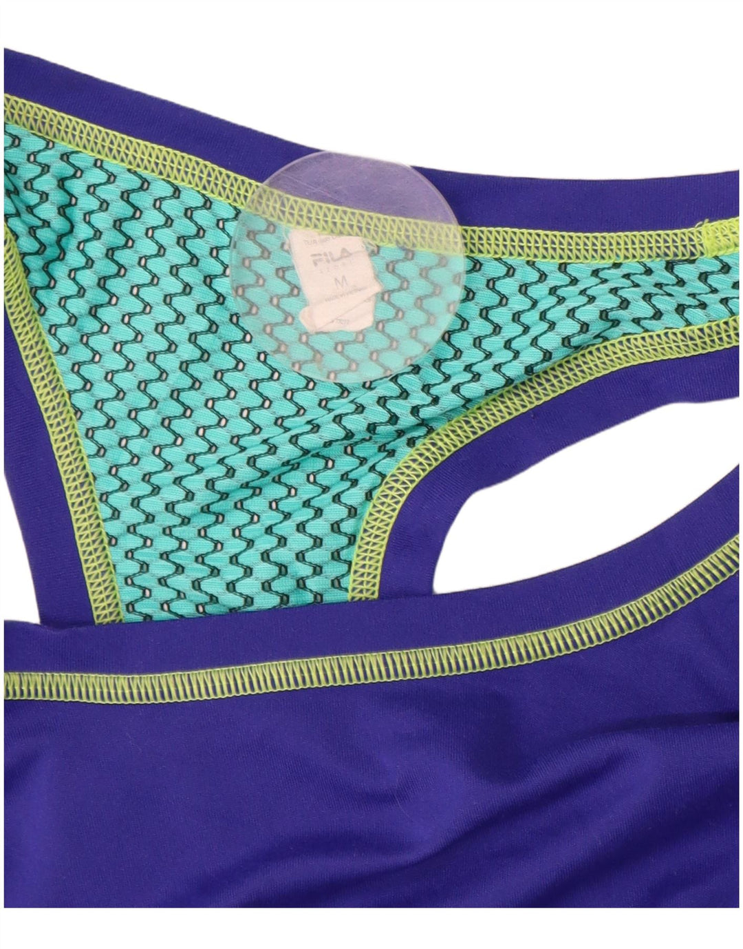 FILA Top sin mangas para mujer UK 40 Medio Púrpura Colorblock Poliéster