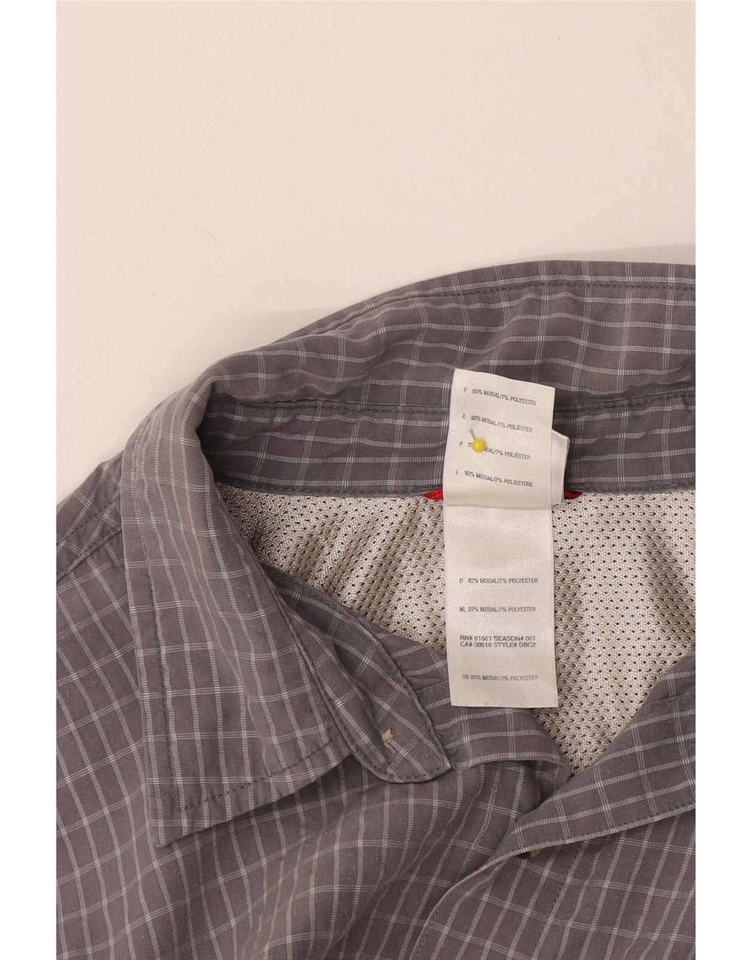 Camisa The North Face Hombre Manga Corta Gris Medio Cuadros Modal
