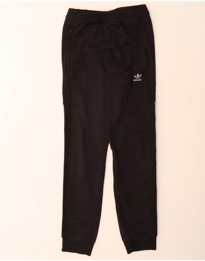 Adidas Hombre Graphic Chándal Pantalones Joggers Pequeño Poliéster Negro