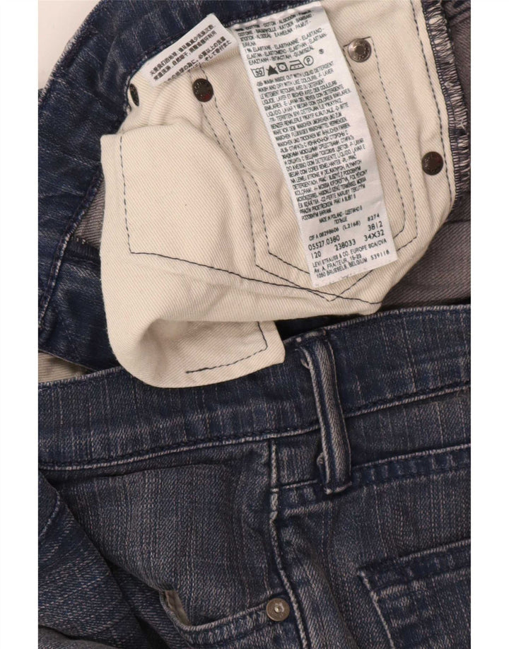 Levi's Hombre 527 Vaqueros Bootcut W34 L32 Algodón Azul