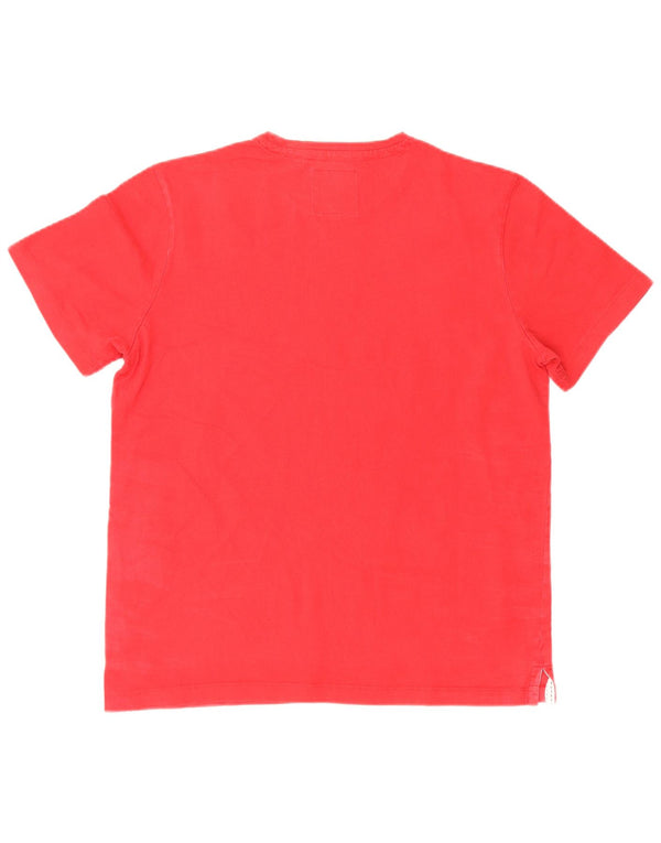 Crew Clothing Camiseta para hombre Top Grande Algodón rojo