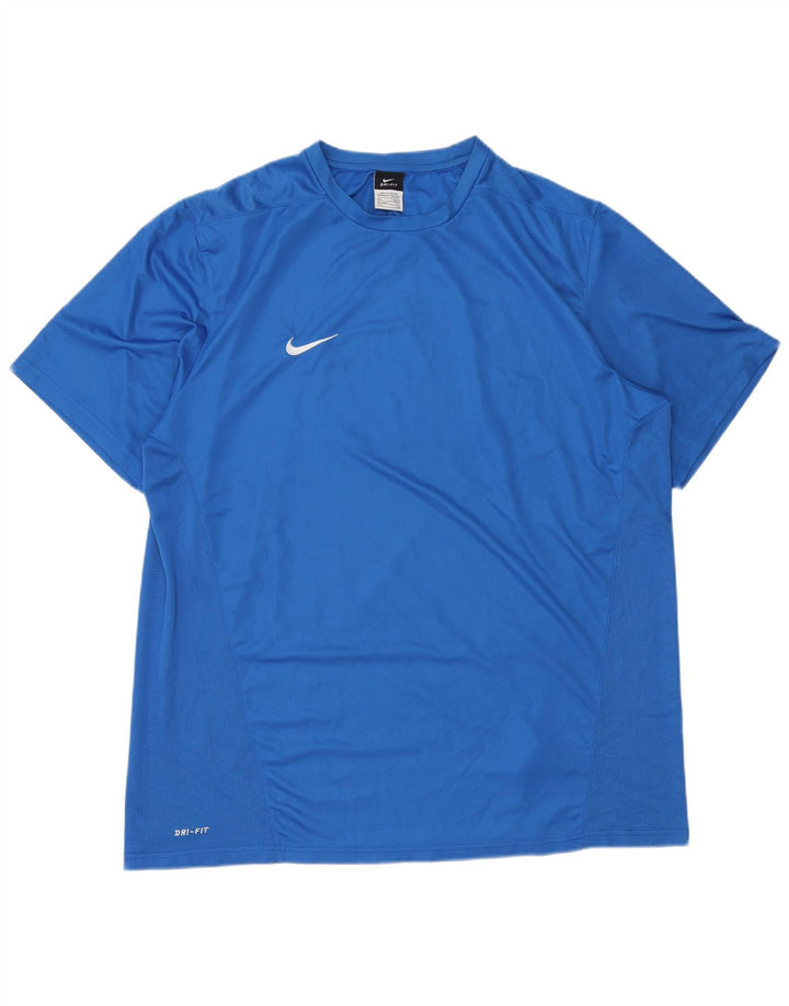 Nike Camiseta Hombre Top 2XL Azul Poliéster Deportes
