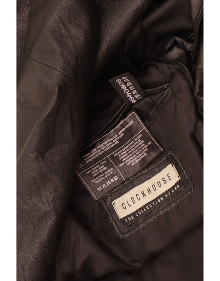CLOCK HOUSE Chaqueta tipo blazer larga con 3 botones para hombre UK 42 XL Negro