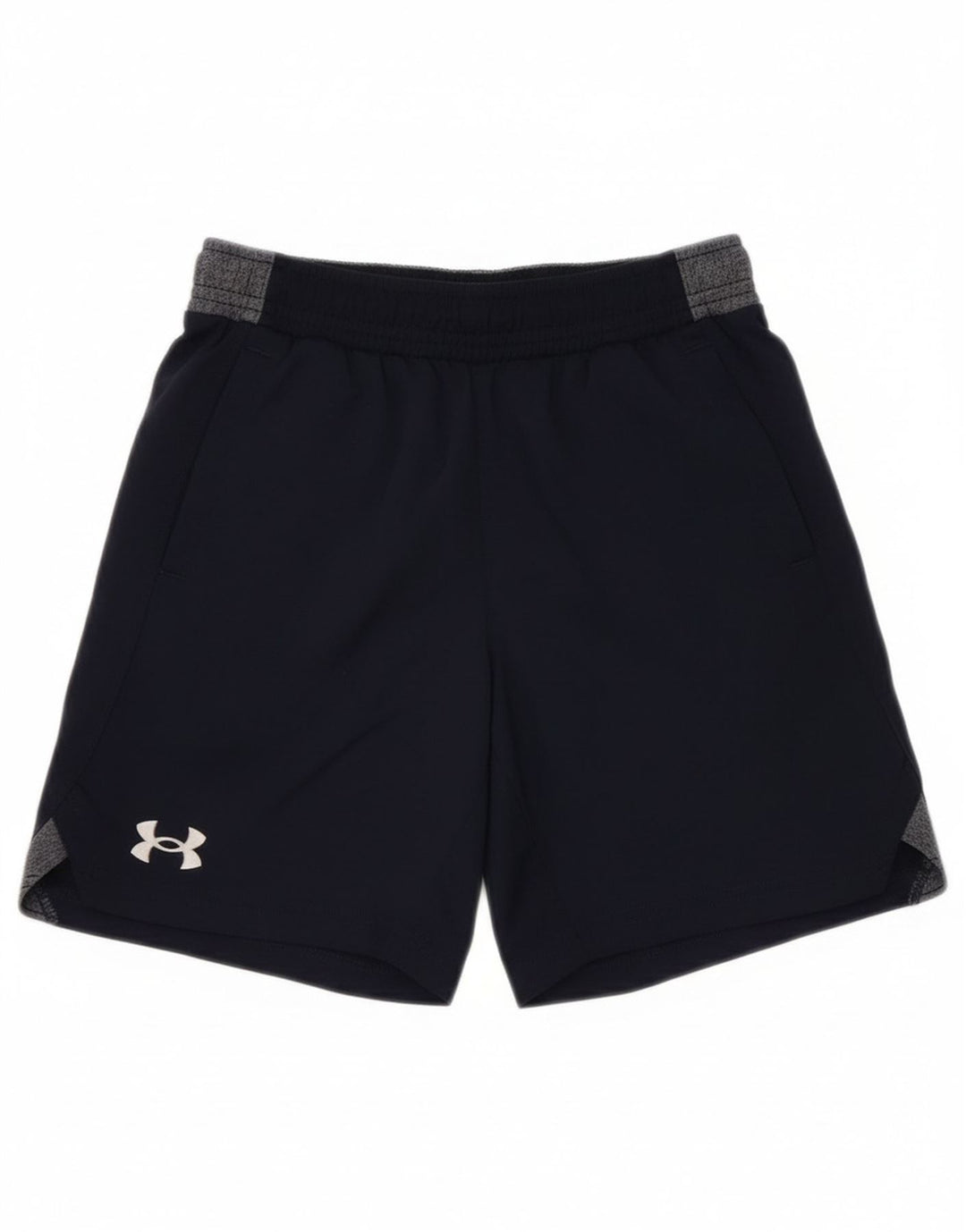 Under Armour Pantalones cortos deportivos para niños 7-8 años Small Azul marino Colorblock