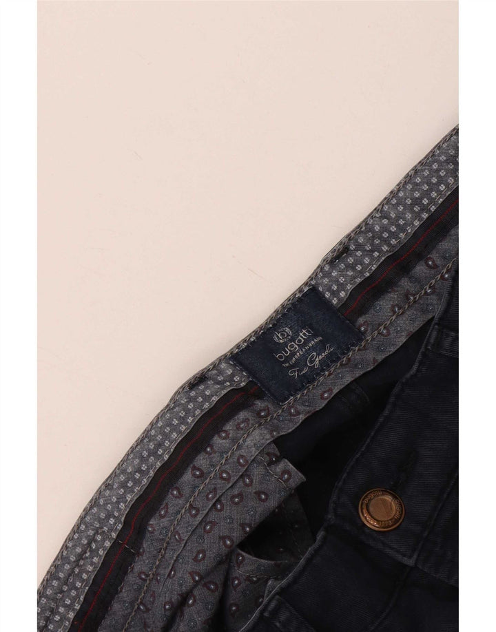 Bugatti Pantalones Casuales Rectos Para Hombre W34 L29 Azul Marino