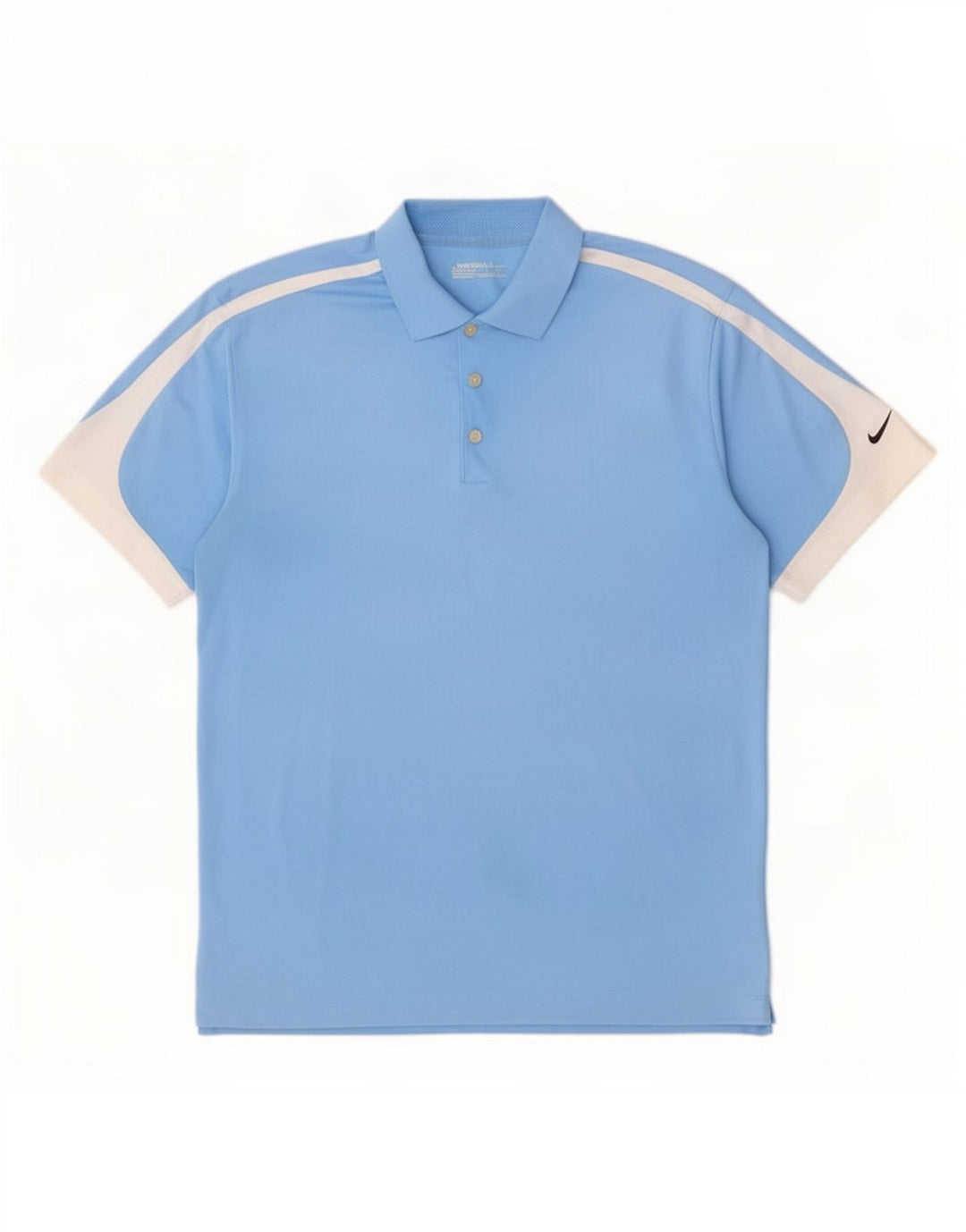 Nike Polo - Hombre - Poliéster color block azul grande