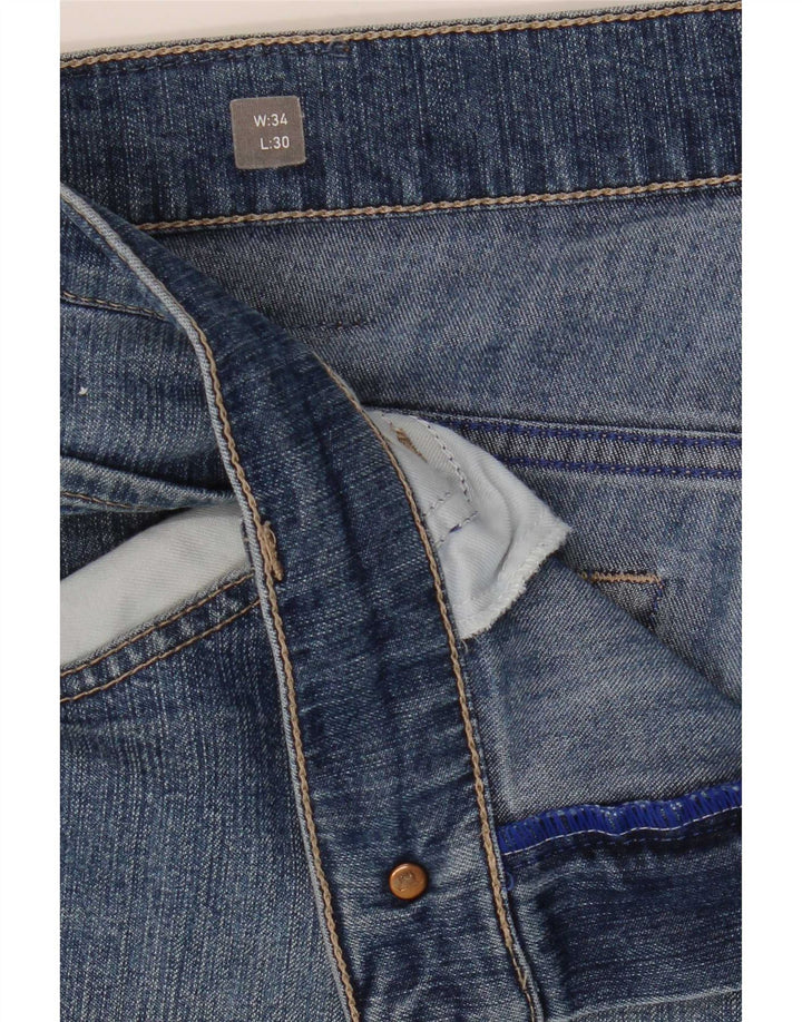 Mustang Vaqueros Slim Tramper para Hombre W34 L30 Azul