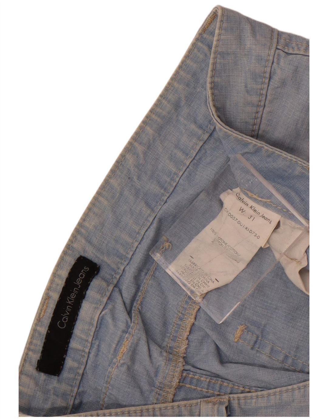 Pantalones cortos de mezclilla Calvin Klein para mujer W31 Algodón azul medio