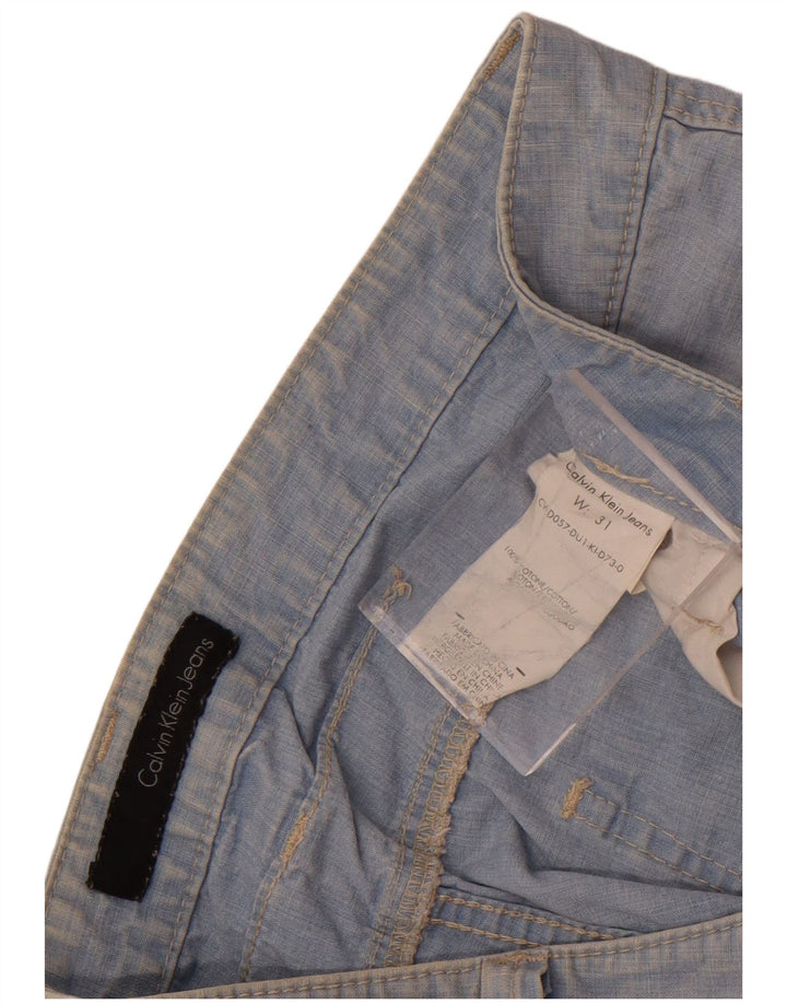 Pantalones cortos de mezclilla Calvin Klein para mujer W31 Algodón azul medio