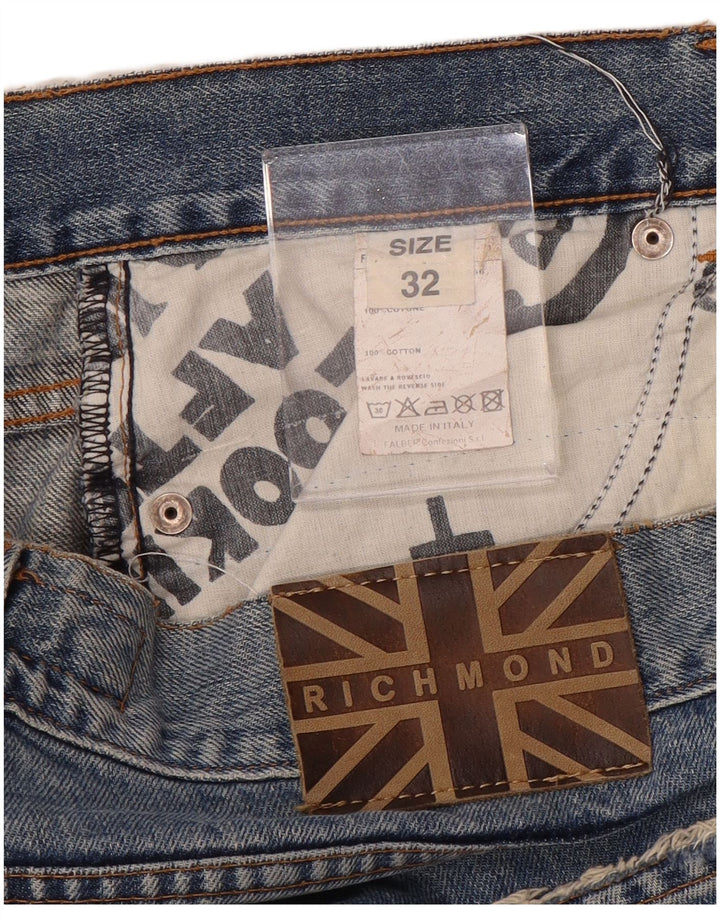 Vaqueros rectos para hombre Richmond W32 L32 Algodón azul