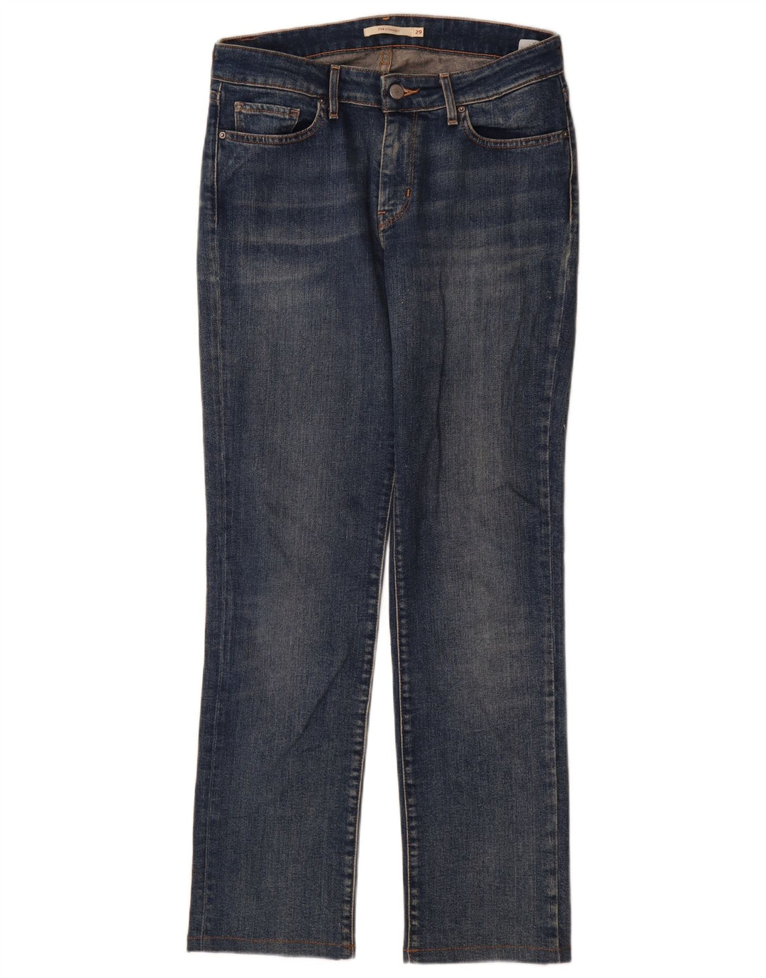 Vaqueros Levi's Mujer 714 Rectos W29 L30 Algodón Azul