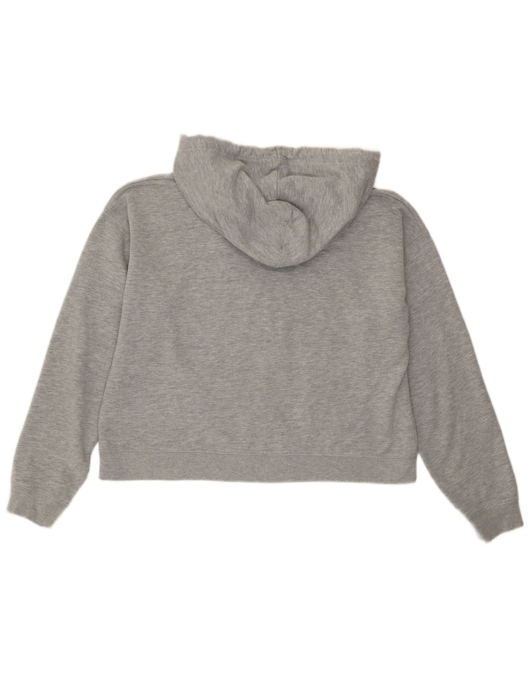 JACK WILLS Jersey con capucha y gráfico corto para mujer Reino Unido 12 Algodón gris medio