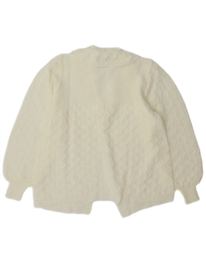 Simon - Cárdigan para mujer, talla 40, tamaño mediano, color blanco