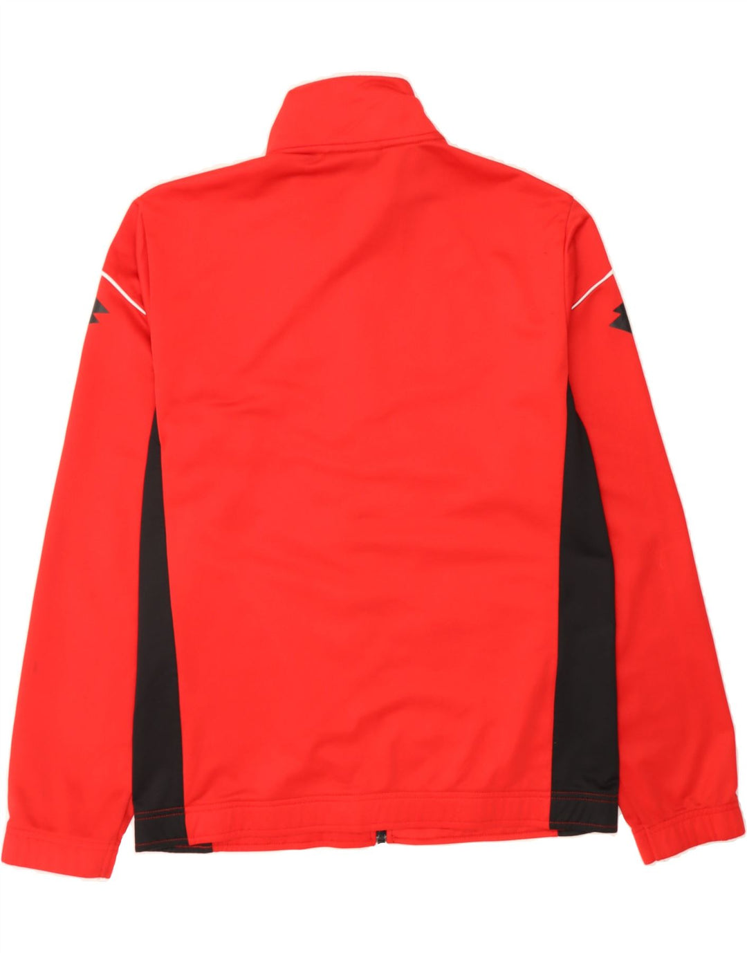 LOTTO Mens Tracksuit Top Jacket Large Red Colourblock Polyester Vintage Lotto and Second-Hand Lotto from Messina Hembry 