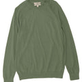 Marks & Spencer Jersey de cuello redondo para hombre de algodón verde medio