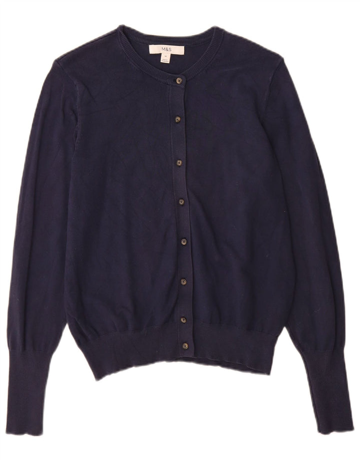 Marks & Spencer - Cárdigan para mujer, talla 40, talla mediana, viscosa, color azul marino