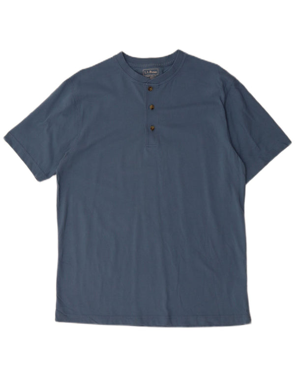 L.L.BEAN Camiseta de ajuste tradicional para hombre Top Algodón azul medio