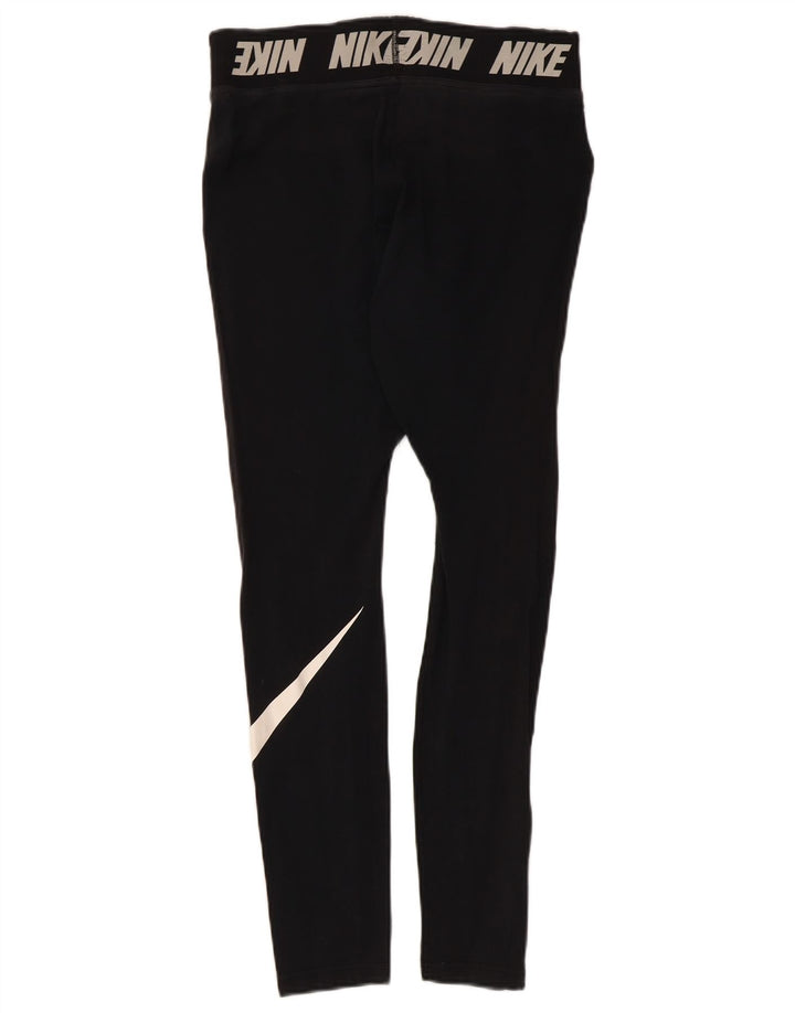 Nike - Leggings gráficos para mujer (talla 40), algodón negro mediano