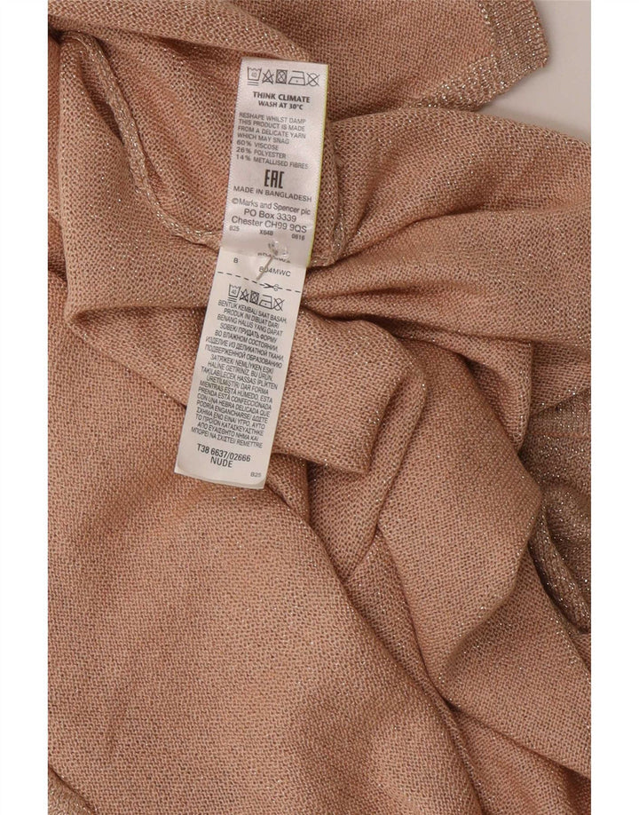 Marks & Spencer - Camiseta sin mangas para mujer, talla 40, viscosa beige mediana