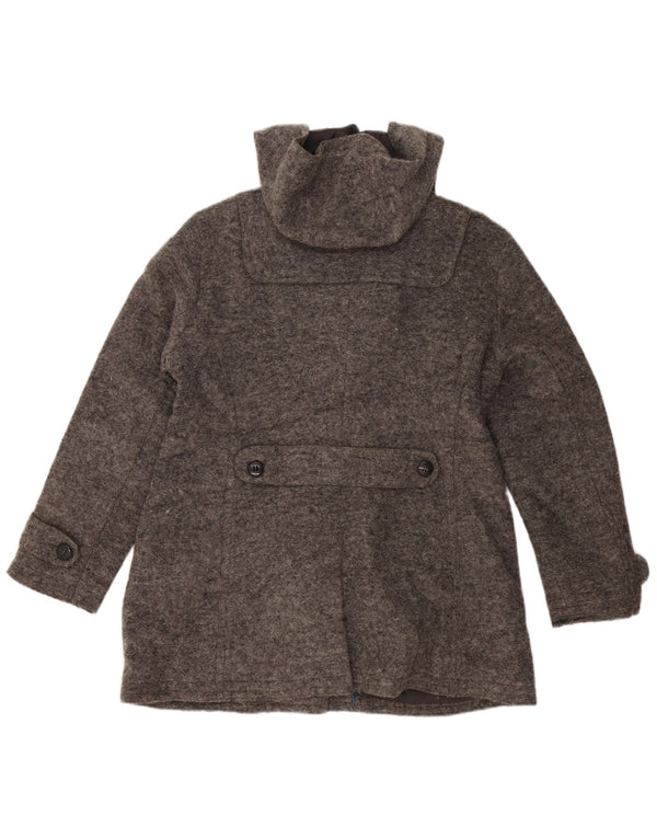 ESPRIT Trenca con capucha para mujer UK 40 XL Lana gris