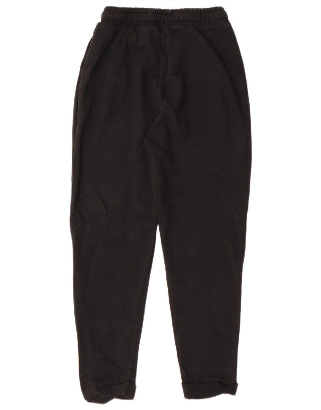 Zara Mujer Pantalones De Chándal Joggers UK 12 Mediano Negro Algodón