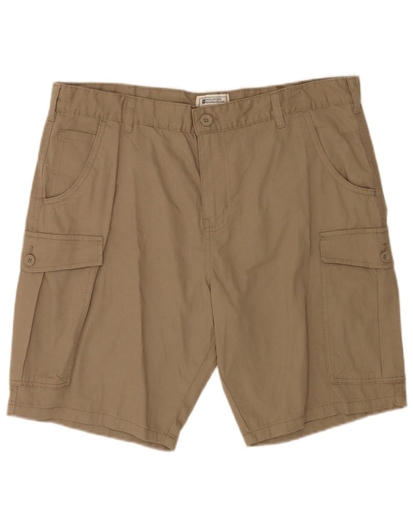 Pantalones cortos cargo para hombre Mountain Warehouse W36 Algodón beige grande