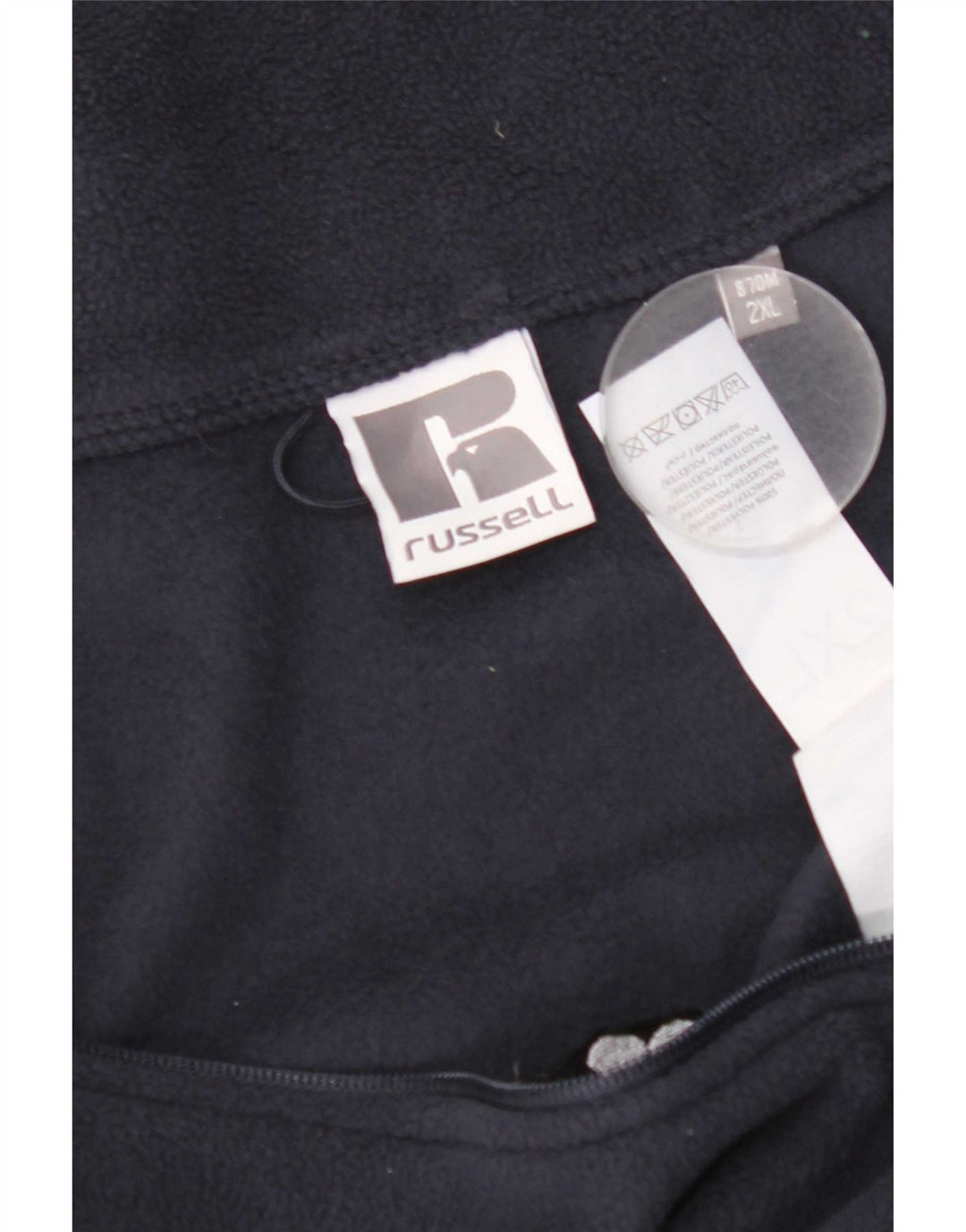 Russell Athletic Chaqueta polar gráfica para hombre UK 44 2XL Azul marino Poliéster