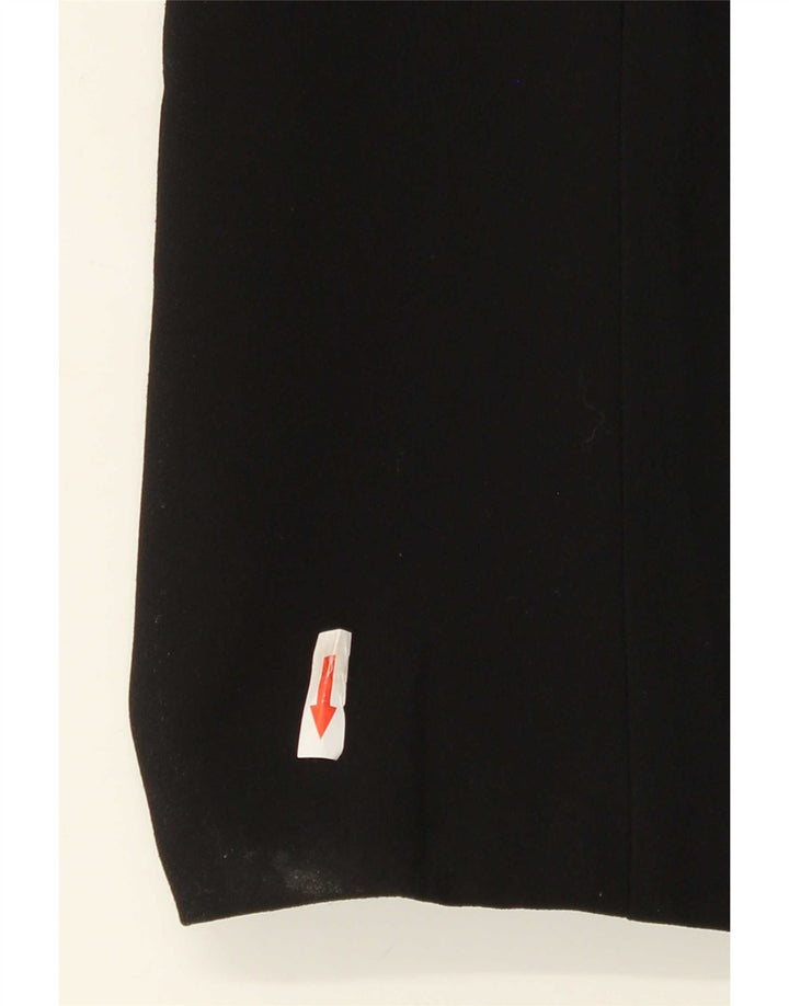 Zara Chaqueta Blazer Abierta De Manga 3/4 para Mujer UK 44 Medium Black