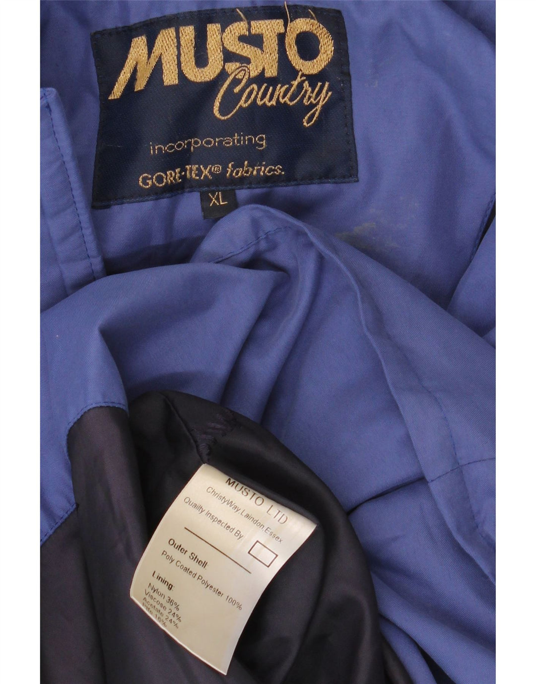 Musto Chaqueta impermeable Gore-Tex para hombre UK 42 XL Nylon azul