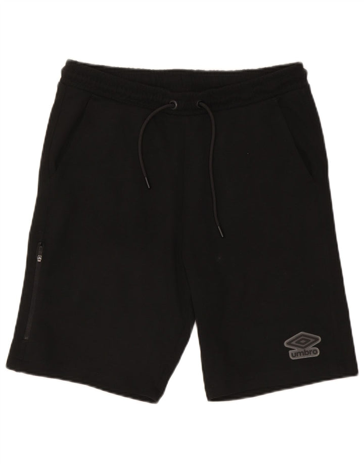 Pantalones Cortos Deportivos Umbro Hombre Algodón Negro Mediano