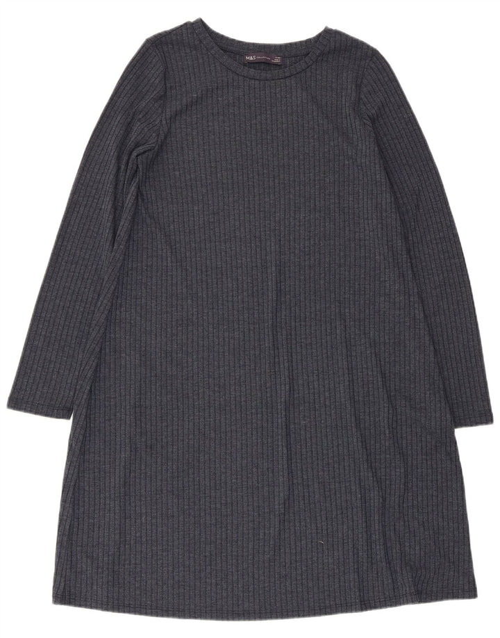 Marks & Spencer Vestido tipo jersey para mujer UK 10 Pequeño Poliéster azul marino
