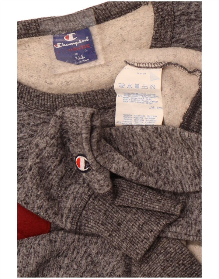 Champion Sudadera Gráfica para Hombre Jersey Pequeño De Algodón Moteado Gris