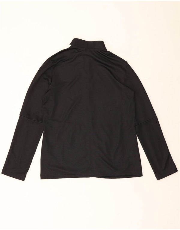 Adidas Mujer Aeroready Chándal Top Chaqueta UK 16/18 Grande Negro Poliéster