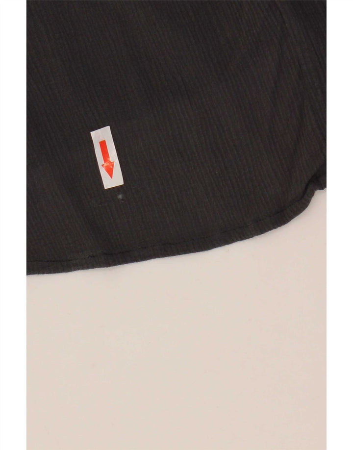 Zara Blusa Camisa Manga 3/4 Mujer UK 44 Gris Medio