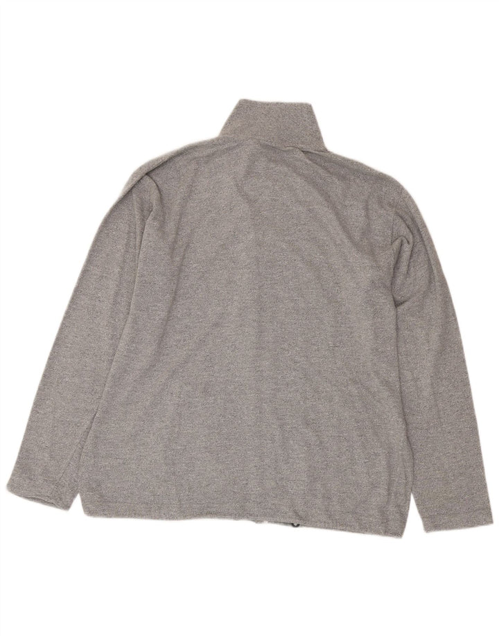 Champion Chaqueta de chándal para hombre de algodón moteado gris grande
