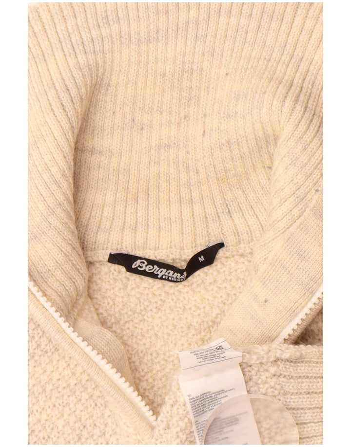 Bergans Jersey De Cuello Con Cremallera Para Hombre De Lana Merino Moteada En Beige Medio
