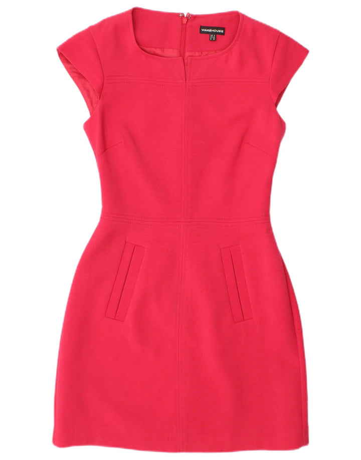 WAREHOUSE Vestido tubo para mujer UK 6 XS Poliéster rojo