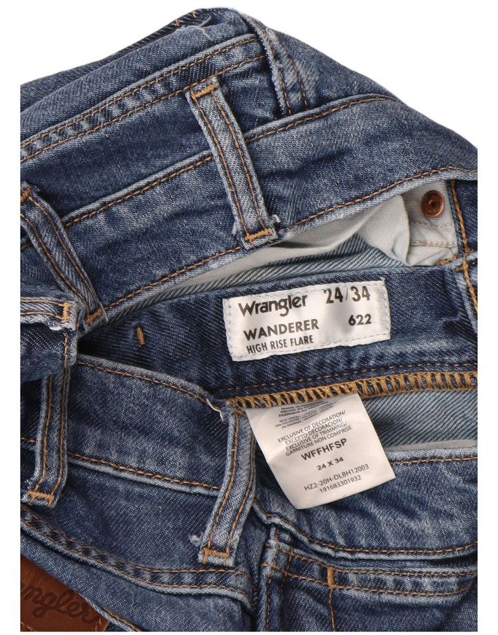 WRANGLER Vaqueros acampanados de talle alto Wanderer para mujer W24 L34 Lyocell azul