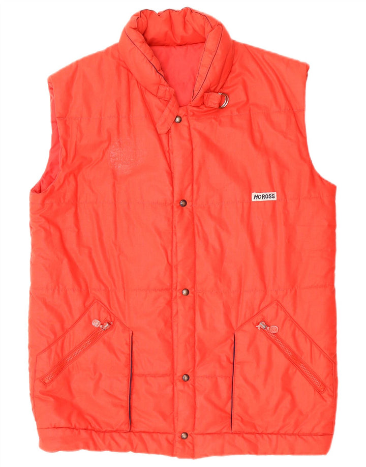 MC Ross Chaleco acolchado para hombre UK 38 Medium Rojo