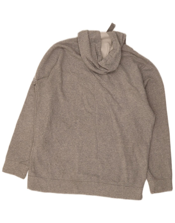 Adidas Hombre Linfield Lacrosse Graphic Sudadera con capucha Jumper Grande Gris Algodón