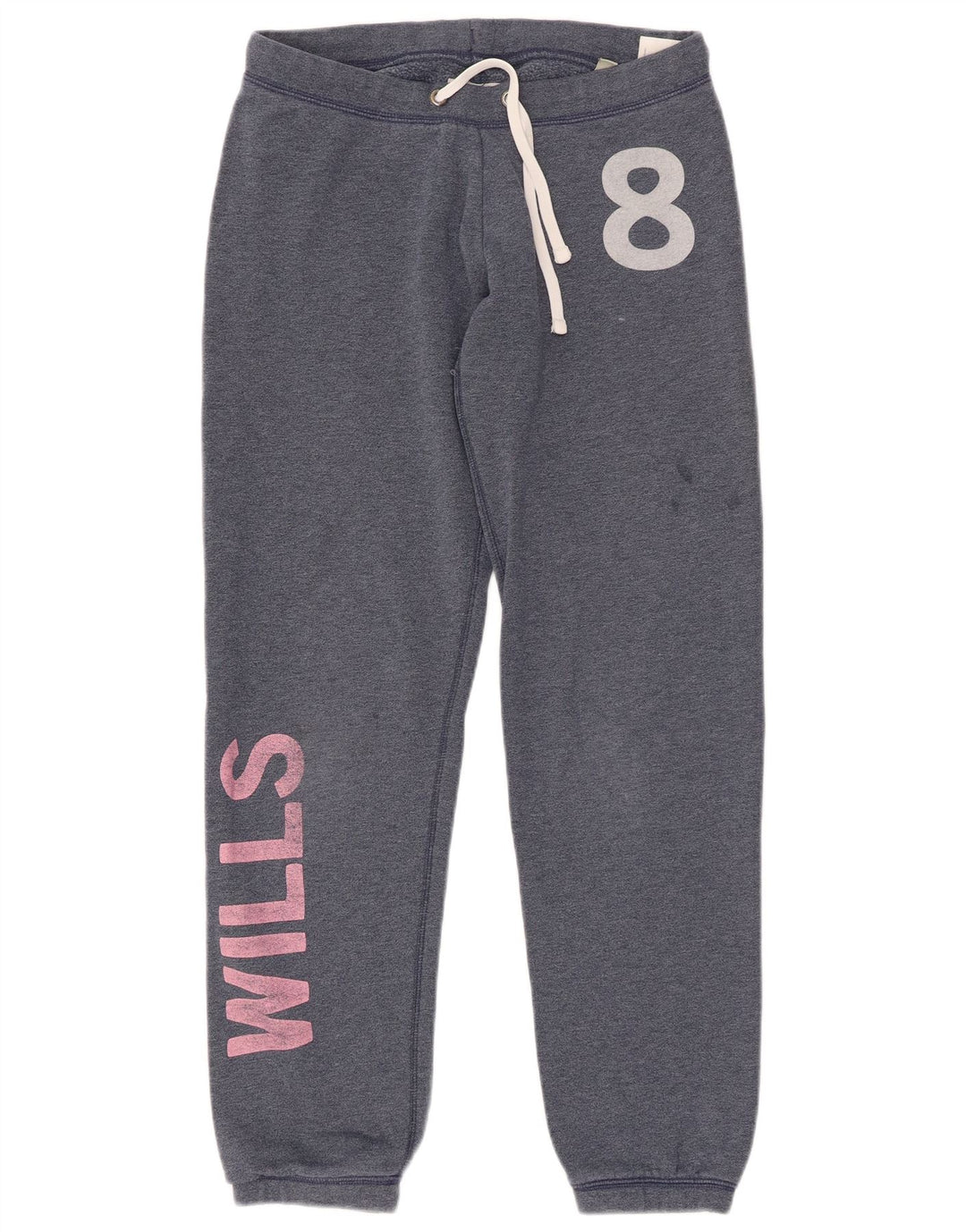 JACK WILLS Pantalones de chándal gráficos para mujer Joggers UK 8 Small Azul marino