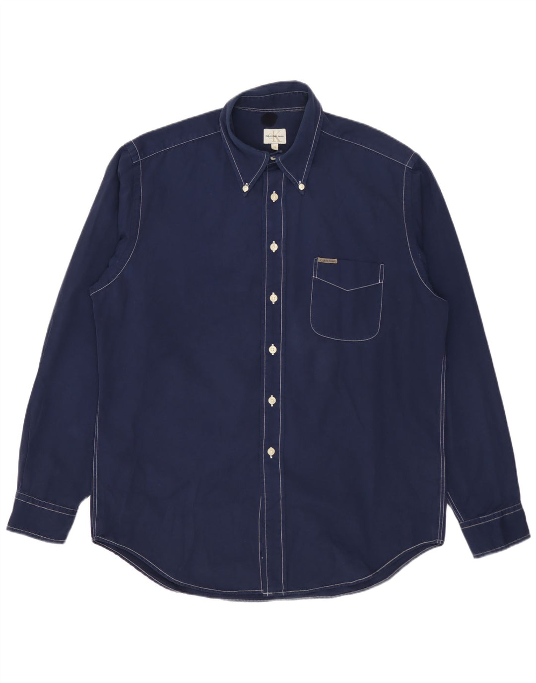 Camisa Calvin Klein Jeans Hombre Azul Marino Mediano